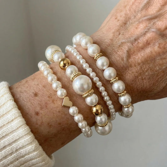 Pearl Bracelet Set · 4-piece set
