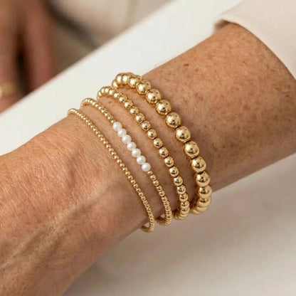 Everyday Gold Bracelet Stacking Set· 4-piece set