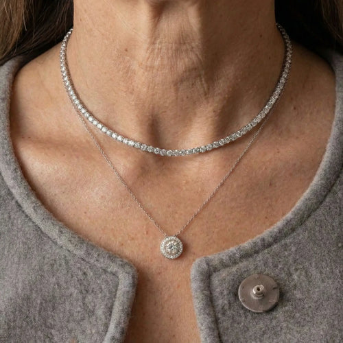 Aurelia Tennis necklace Set