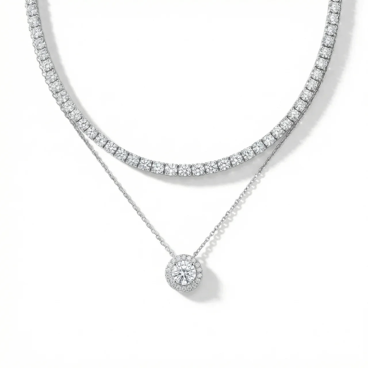 Aurelia Tennis necklace Set