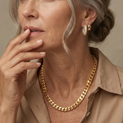 Curb Ketting  · Goud