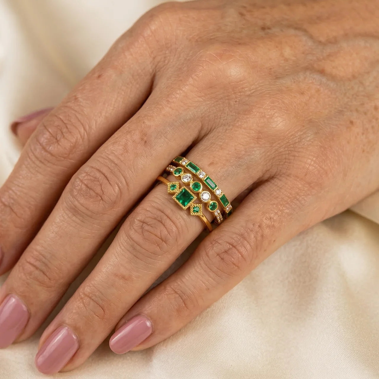 Alliance Dome Ring SET 3-piece set