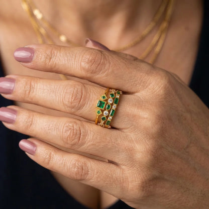 Alliance Dome Ring SET 3-piece set