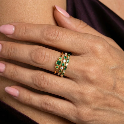 Alliance Dome Ring SET 3-piece set