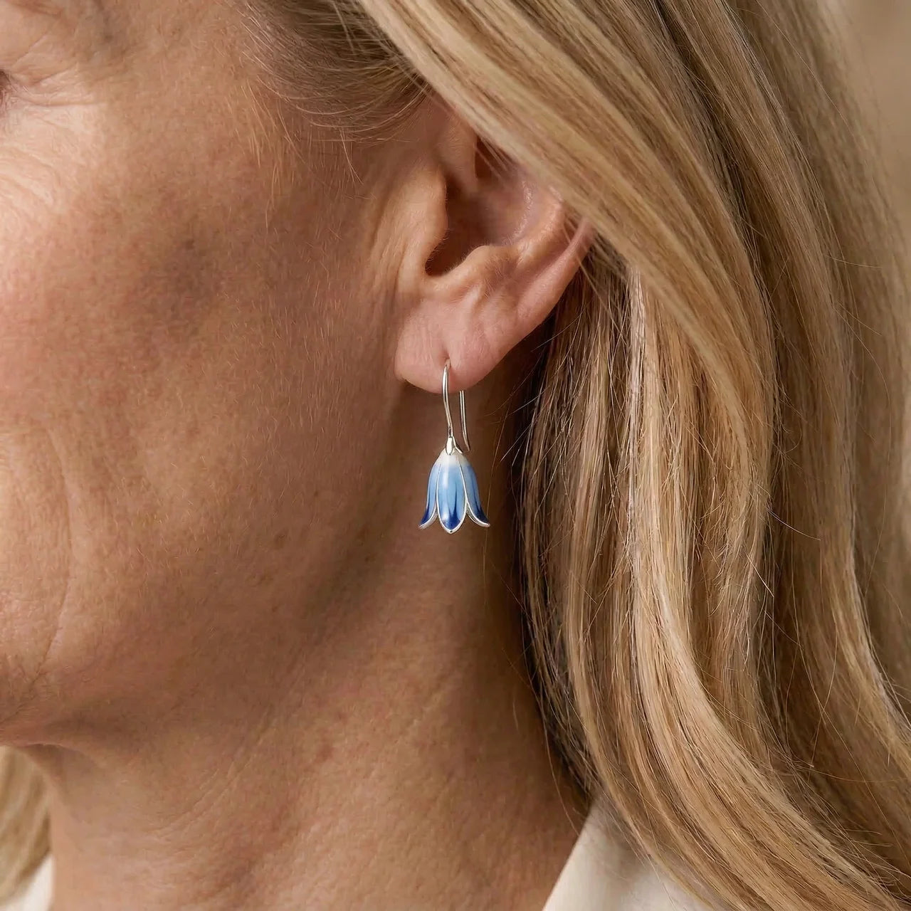 Fleur de Delft Earrings ·  Gold